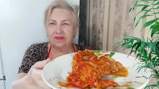 На обед очень вкусная рыба.Приготовьте,вам понравится.