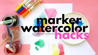 DIY Paint Idea: How To Make Watercolors From Markers