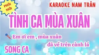 Karaoke Tình Ca Mùa Xuân Song Ca | Nam Trân