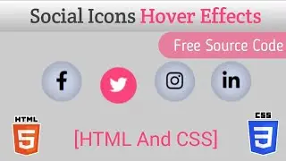 Social Icons Hover Effects 🔥🔥 | CSS Tips and Tricks #shorts