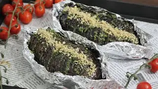 Запеченные   БАКЛАЖАНЫ с Пикантной заливкой😋Сохраняйте рецепт