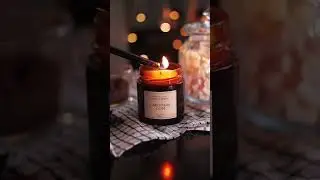 Ароматические свечи LAKOMKIN DOM с ароматом VANILLA CREAM #свечиизвоска #свечи #ароматическиесвечи