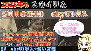 2025年もスカイリム0からMOD導入　skyUI導入