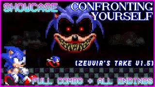 Confronting Yourself [Final Zone] (zeuvia's Take) v1.5 Showcase (Full Combo + All Endings) | FNF Mod