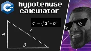 C++ Hypotenuse calculator practice program 📐