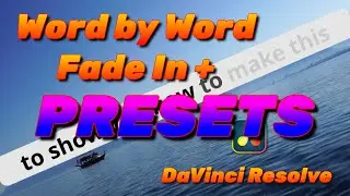 Word by Word Fade In Plus - DaVinci Resolve