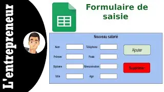 Créer un formulaire de saisie avec Google Sheets