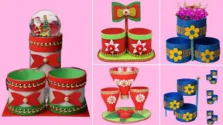 5 Multi-purpose Christmas Organizer DIY Ideas With Plastic Bottle | Plastic Bottle Craft Ideas | DIY