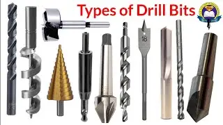 Types of Drill Bits | Drill Bits With Pictures | Metal Drill Bits | Easy English Learning Process