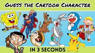 Can You Guess The Cartoon Character in 3 SECONDS ? | 30 Popular Cartoon Characters | Cartoon Quiz