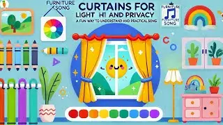 Curtains for Light and Privacy - A Fun Way to Understand and Practical Song | Cuteni Song For Kids