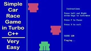 Road Race Game in C++ source code