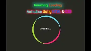 Awesome Loading Animation Using HTML & CSS || Q Tech Info