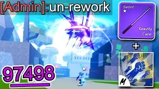 Gravity Cane REWORK Is THE BEST Combo SWORD..? (Blox Fruits)