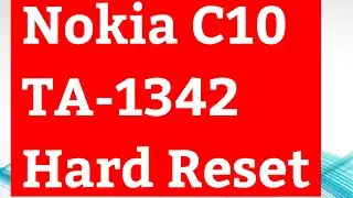 Nokia C10 Hard Reset || Nokia TA-1342 Hard Reset. Powered by TFM Tool Pro