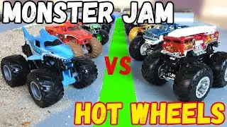 MONSTER JAM vs HOT WHEELS Monster Truck Race Battle '24 💥 Racing Diecast Car Crash Tournament 🏆