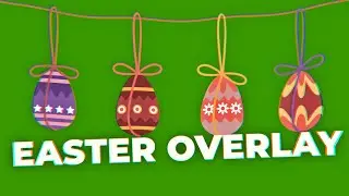 Green Screen Easter Overlay Video Effects 4K