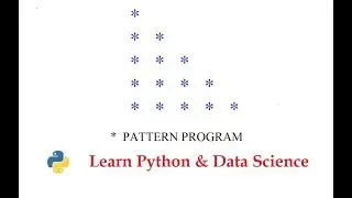 Python Pattern Program - Print stars in Right triangle the Pythonic way