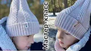Вяжем спицами красивую шапку 