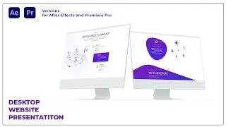 Desktop Website Presentation | After Effects and Premiere Pro Template (AE & PP Video Template)