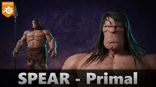 Sculpting in Blender 3.5 || 60 - Spear - Primal