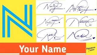 ✔️N Signature Style | Best Signature For My Name  | Beautiful Signatures | How To Write A Signature