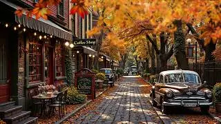 Jazz Relaxing Music for Work,Study ~ Smooth Jazz Instrumental Music & Cozy Fall Coffee Shop Ambience