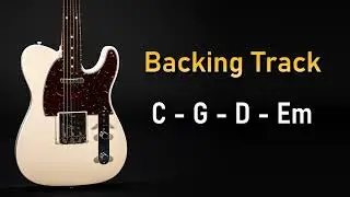 Rock Pop Backing Track G Major / C Lydian | 95 BPM | Guitar Backing Track