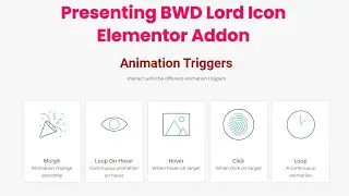 Presenting BWD Lord Icon Elementor Addon