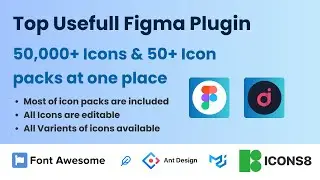 Most Useful Latest Figma Plugin 2022 || Open Icon || Design Hacks || Top Five Figma Plugins 2022