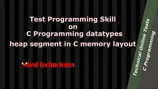 A C Programming question on heap segment in C memory layout