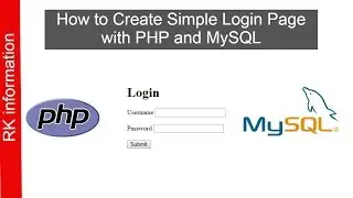 How to Create Simple Login Page with PHP and MySQL