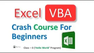 Learn Excel VBA Macro - Quick Lesson - 1 Minute