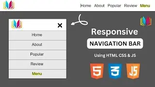 Responsive Navigation Bar  using HTML CSS & JavaScript  || Navbar using css #navbar