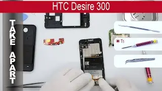 How to disassemble 📱 HTC Desire 300 0P6A100 Take Apart, Tutorial