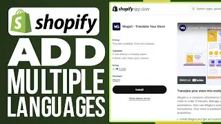 How To Add Multiple Languages In Shopify Store (2024) Full Tutorial