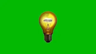 Glowing bulb | Free Green Screen Footage