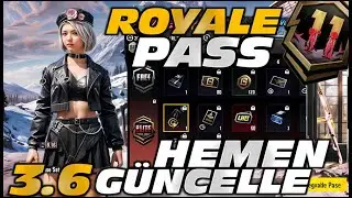 A11 ROYALE PASS GELDİ | 3.6 GÜNCELLEMESİ NASIL YAPILIR | A11 ROYALE PASS ÖDÜLLERİ | PUBG MOBILE