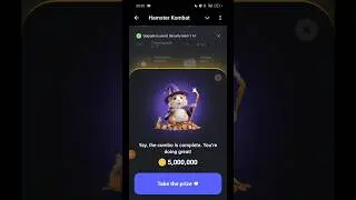 5 Lakh Coins 💰🥳 Hamster Kombat Daily Combo #shorts #shortsfeed #trending