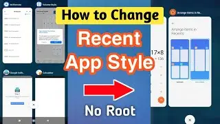 How to change Recent App Style Miui 12 | Change recent app style android No Root | Recent apps style