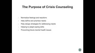 Dealing with Crisis in a Telemental Health Counseling Environment | Michael Jones