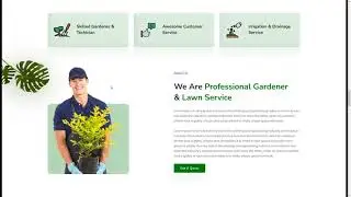 Plantstore  Gardening and Landscaping Figma Template lawn services TheMadbrains