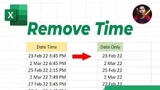 EASY WAY to Remove Time from Date Timestamp In Excel