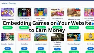 How To Embedding Games on Your Website to Earn Money | S.B. Tech