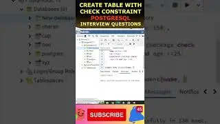 postgre create table with check Create Table With Check  PostgreSQL #postgresql