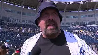 Paul Big Show Wight joins Yankees on field in Tampa, FL