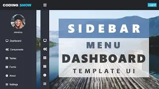 Sidebar Menu Dashboard Template UI | Side Navigation Bar - Only Using CSS and HTML