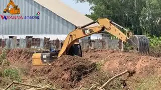 Amazing water pool restoration #viral #machine #trending #adventure #caterpillar #excavator