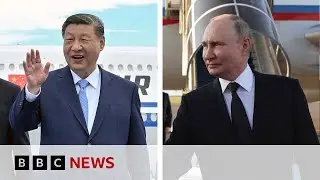 Presidents Xi and Putin arrive in Kazakhstan | BBC News