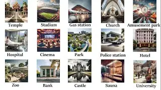 Places and Buildings Vocabulary| places Vocabulary| Public Places and Buildings in English